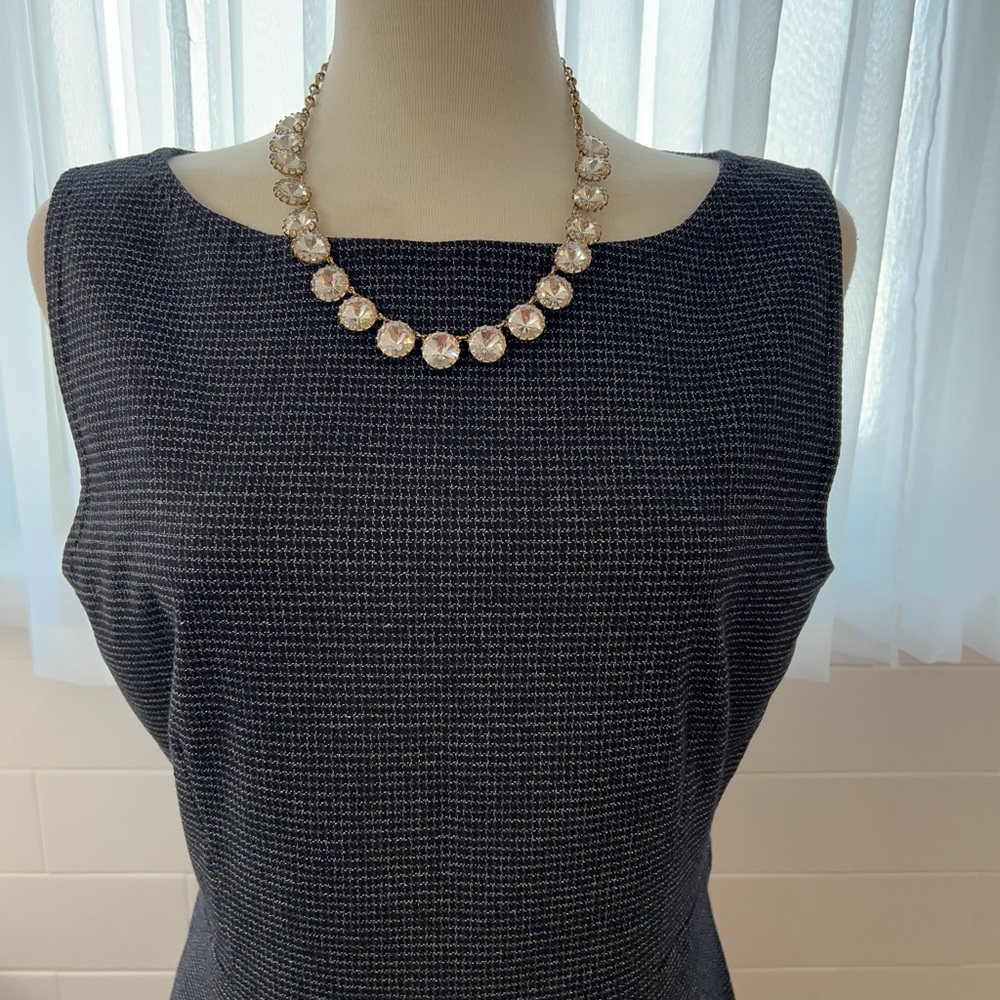 Ann Taylor Navy Sleeveless Dress
